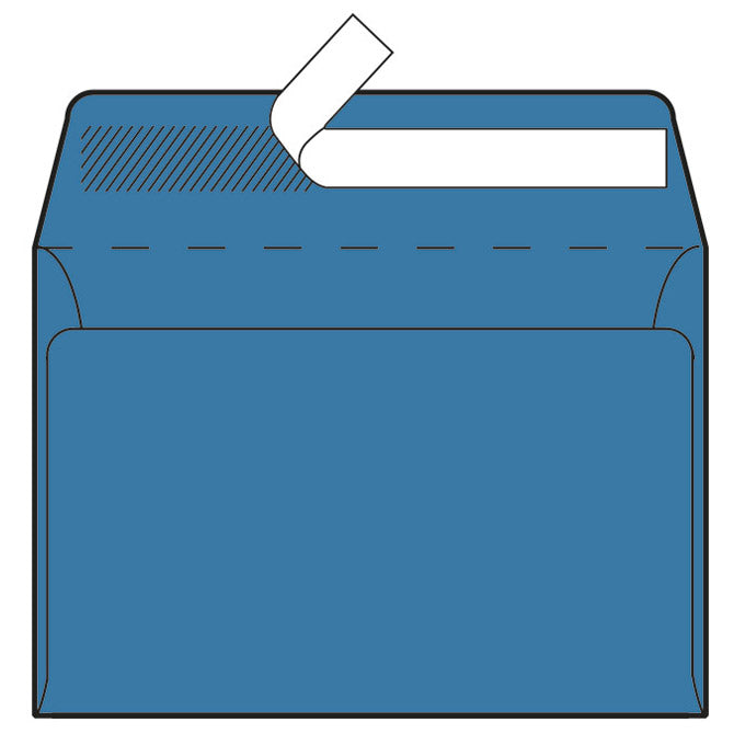 Koverte B6-5 (17,6x12,5cm) plave