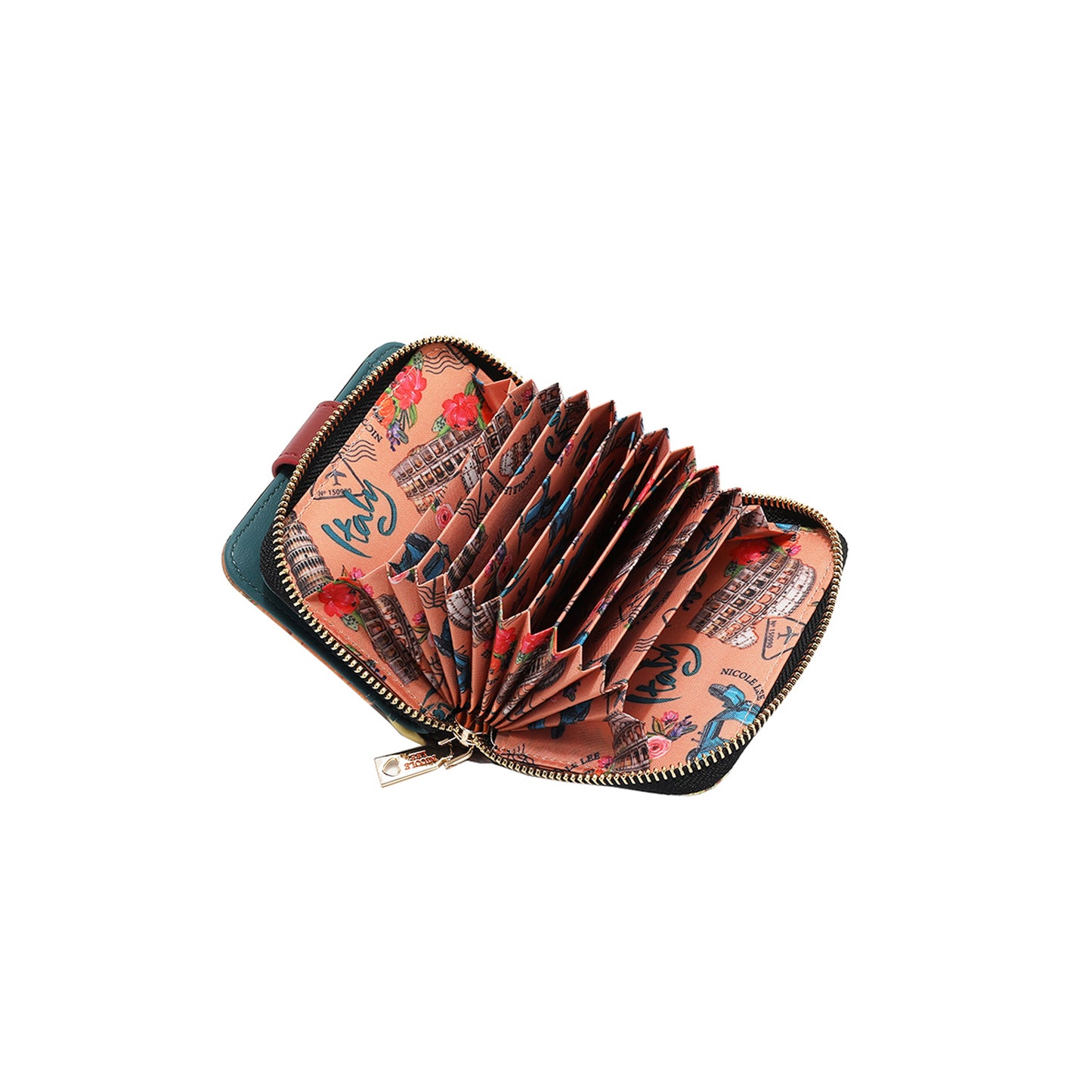 Novčanik sa kopčom Nicole Lee PRT6903 Martha Travels Italy SS2025
