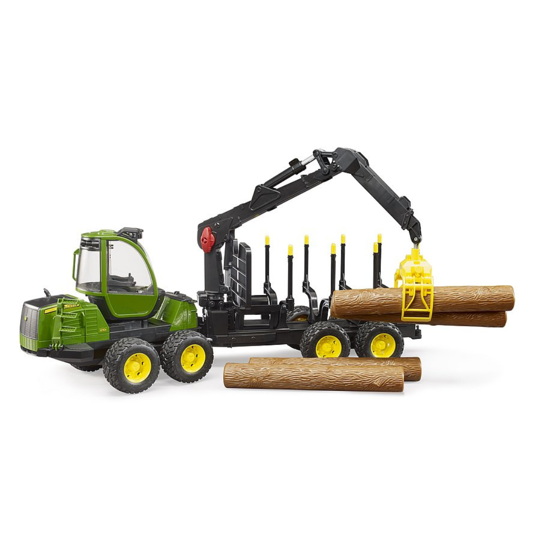 Traktor John Deere 1210E sa utovarivačem i 4 stabla