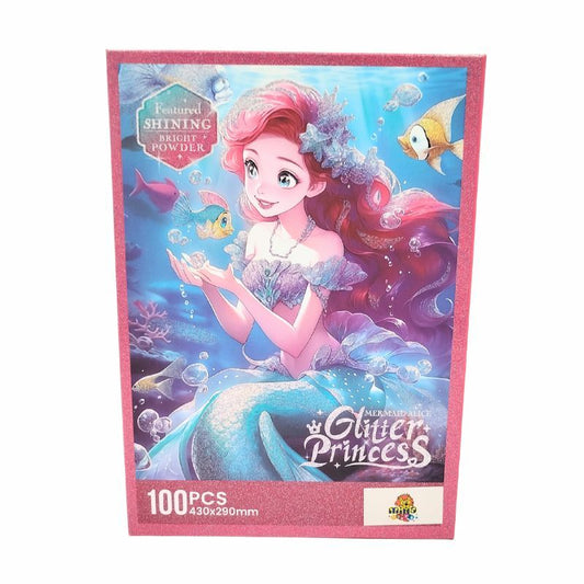 Puzzle glitter princess Mermaid Alice 100pcs