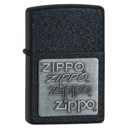 Zippo upaljač Pewter Emblem Black Crackle