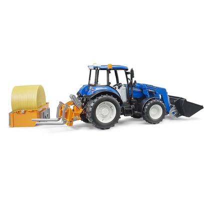 Traktor New Holland T5.120 sa prednjim utovarivačem, kiperom i viljuškama