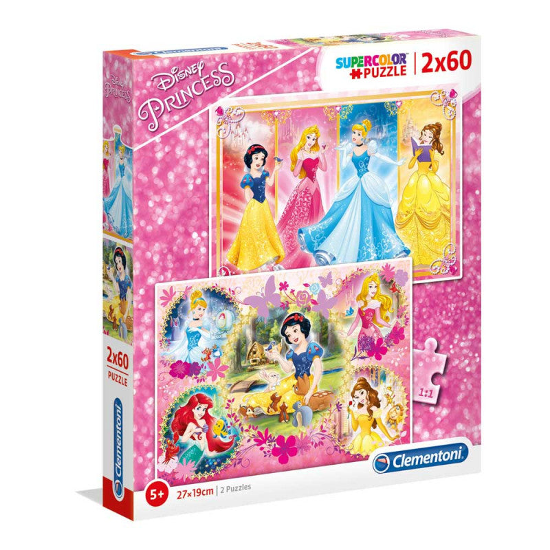 Clemetoni puzzle 2X60 pcs Princess