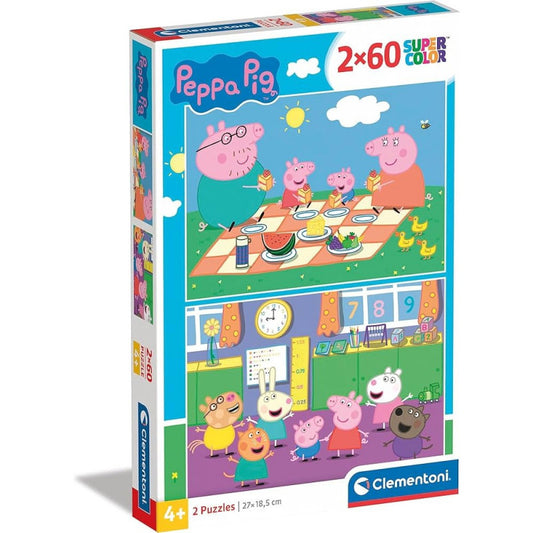 Clementoni puzzle 2X60 Pepa Prase