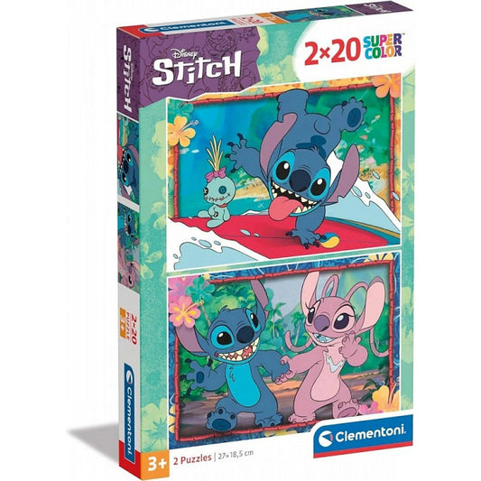 Puzzle Clementoni 2x20 Disney Stitch