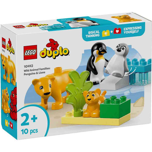LEGO duplo porodice divljih životinja: pingvini i lavovi