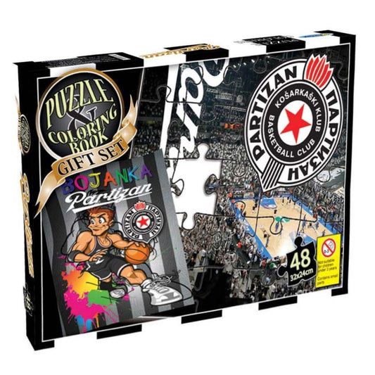 Puzzle 48pcs + bojanka Partizan