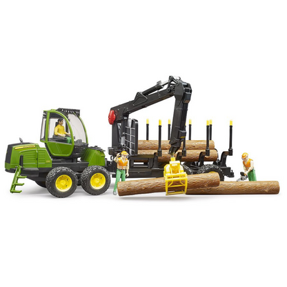 Traktor John Deere 1210E sa utovarivačem i 4 stabla