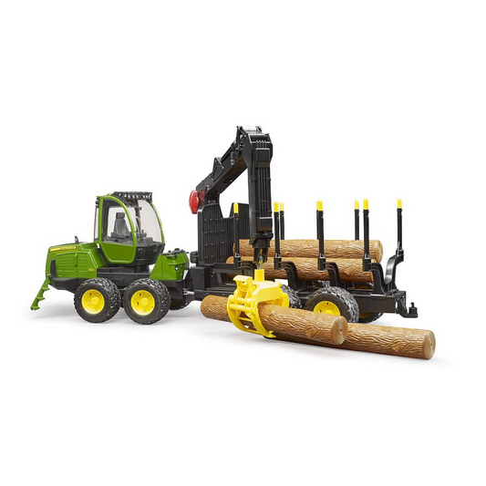 Traktor John Deere 1210E sa utovarivačem i 4 stabla