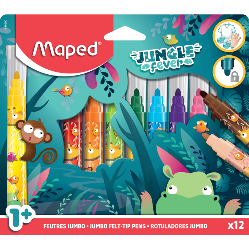 Flomasteri Maped Jungle 1/12 JUMBO