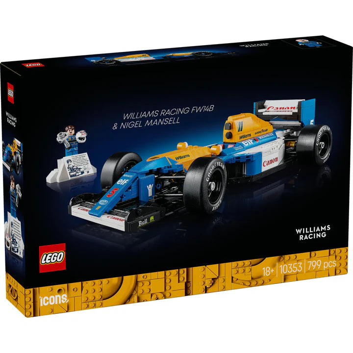 LEGO icons Williams Racing FW14B i Nigel Mansell