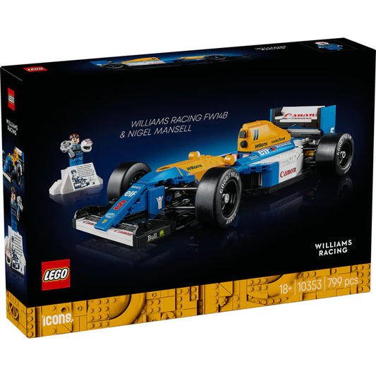 LEGO icons Williams Racing FW14B i Nigel Mansell