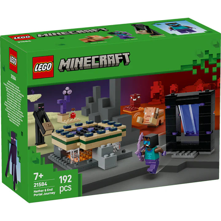 LEGO Minecraft Nether & End Portal Journey